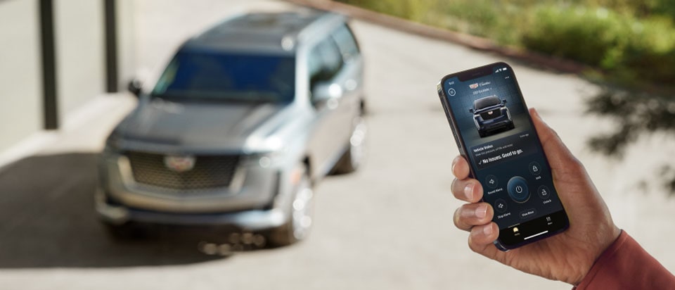 Máximo control de tu SUV de lujo en la palma de tu mano con myCadillac App